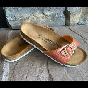 Birkenstock Shiny orange snake Madrid 37